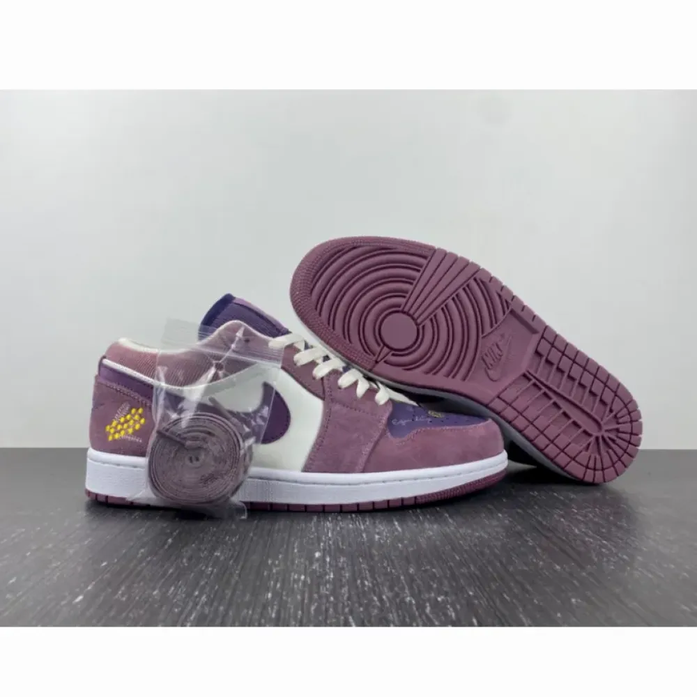 Air Jordan 1 Low ‘Unity’ Purple Smoke/Sail-Purple  DR8057-500