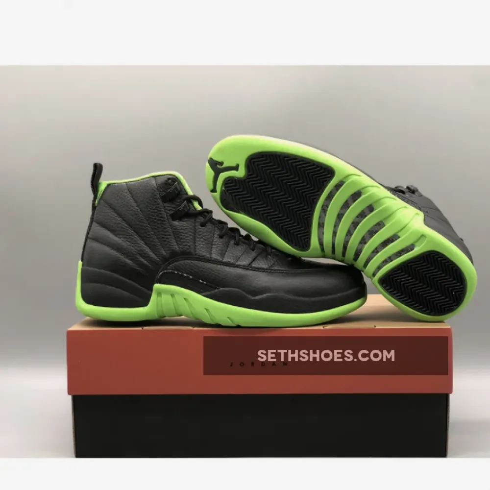 Air Jordan 12 “28 Days of Flight” Black/Neon Green