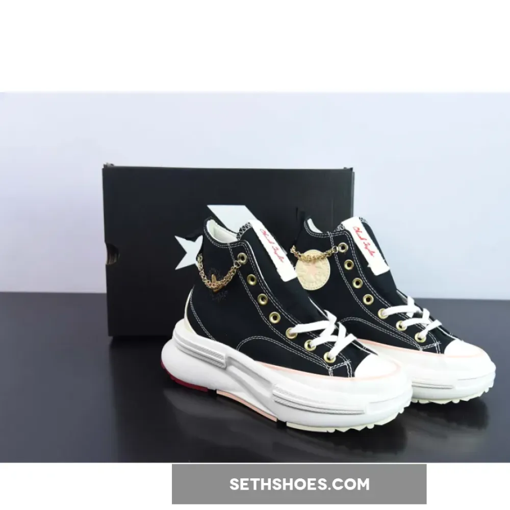 Converse Run Star Legacy CX Platform High ‘Valentine’s Day 2023’ Black Gold A05137C