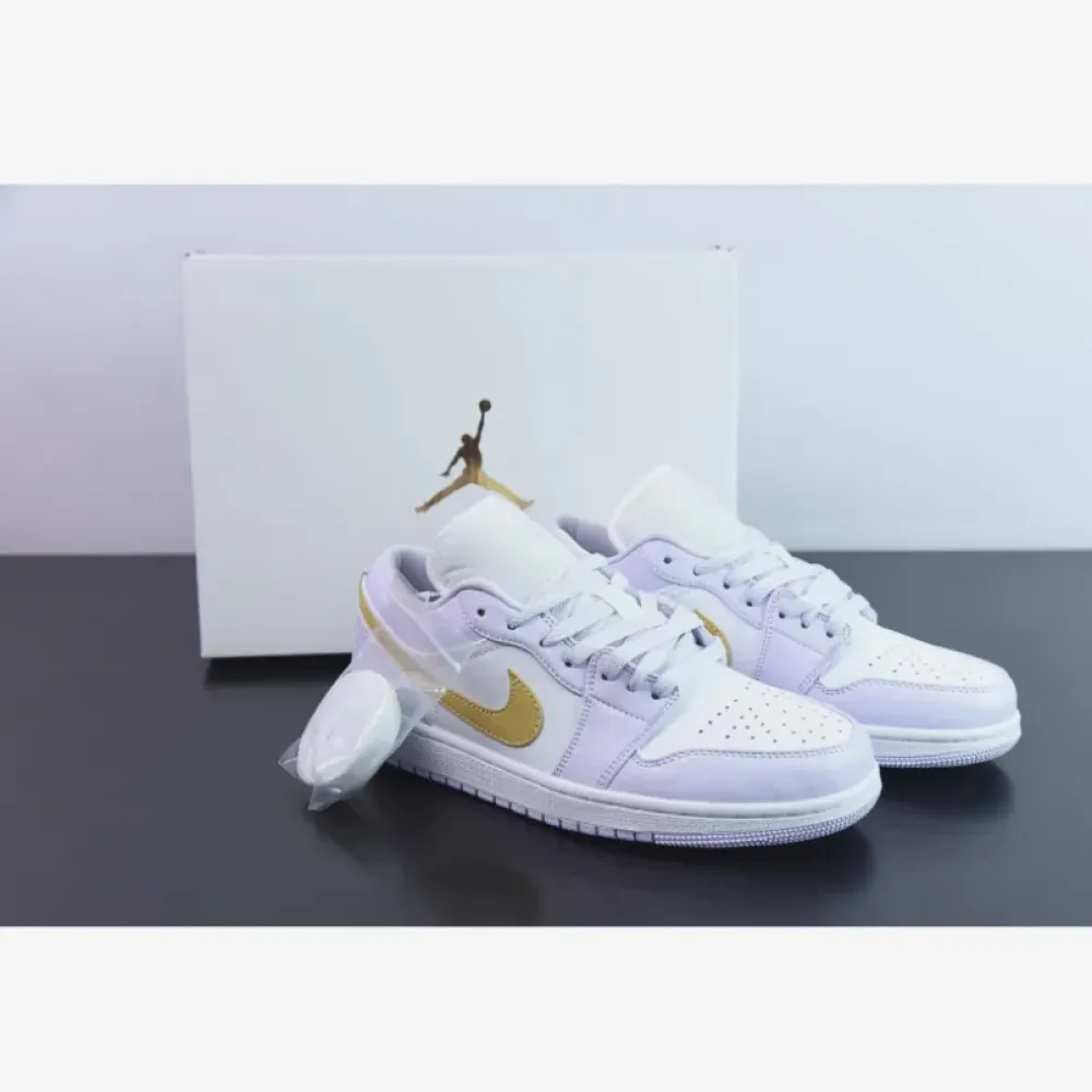 Air Jordan 1 Low Barely Grape/White/Lemon Wash  DC0774-501
