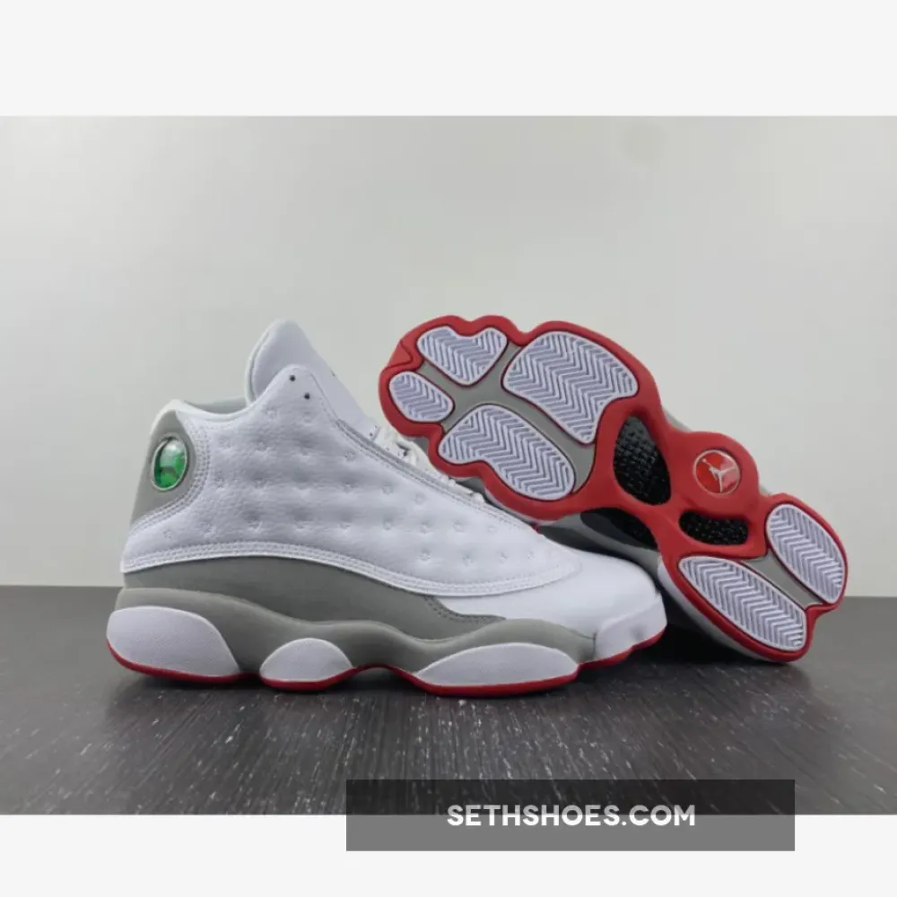 Air Jordan 13 White/True Red-Wolf Grey  414571-160