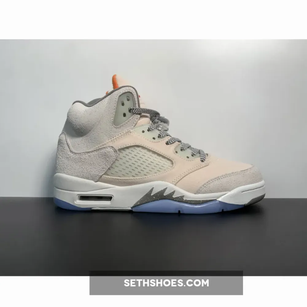 Air Jordan 5 Retro SE “Craft” Light Orewood Brown/Safety Orange  FD9222-180