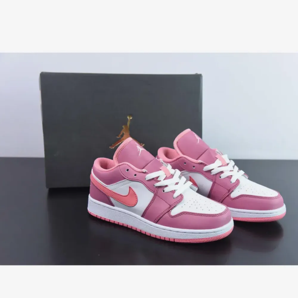 Air Jordan 1 Low Desert Berry/Coral Chalk-White  553560-616