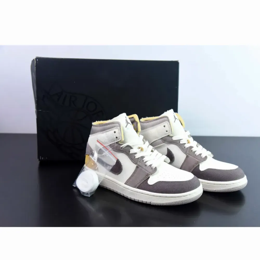 Air Jordan 1 Mid Sail/Taupe Haze/Fossil Stone  DM9652-102