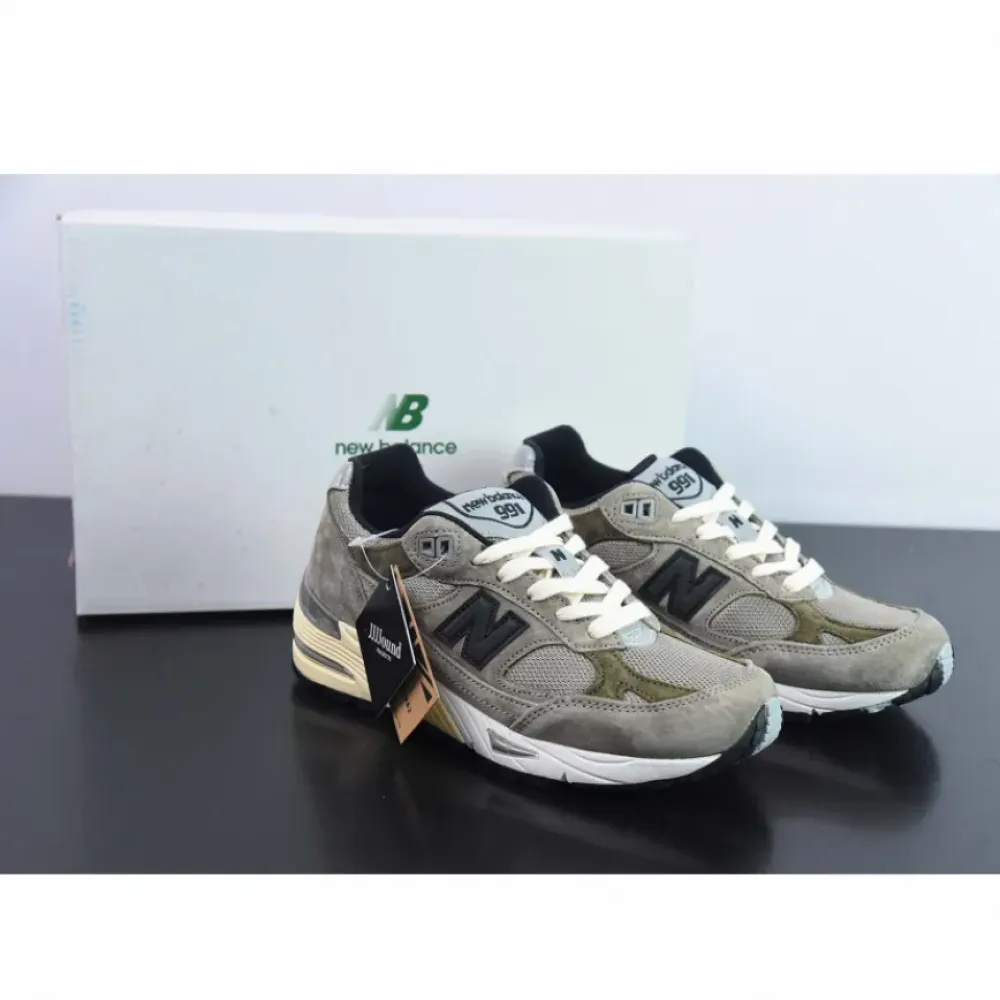 JJJJound x New Balance 991 Cobblestone/Covert Green/Black  M991JJA