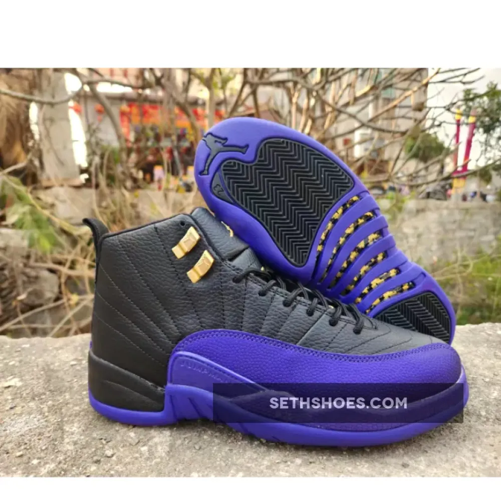 Air Jordan 12 Black/Taxi/Field Purple  CT8013-057