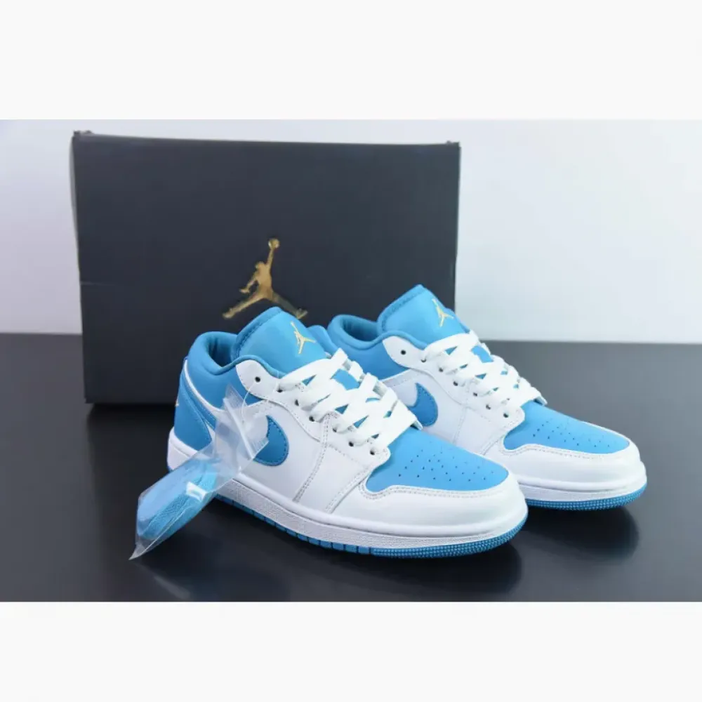 Air Jordan 1 Low Aquatone/Celestial Gold-White 553560-174