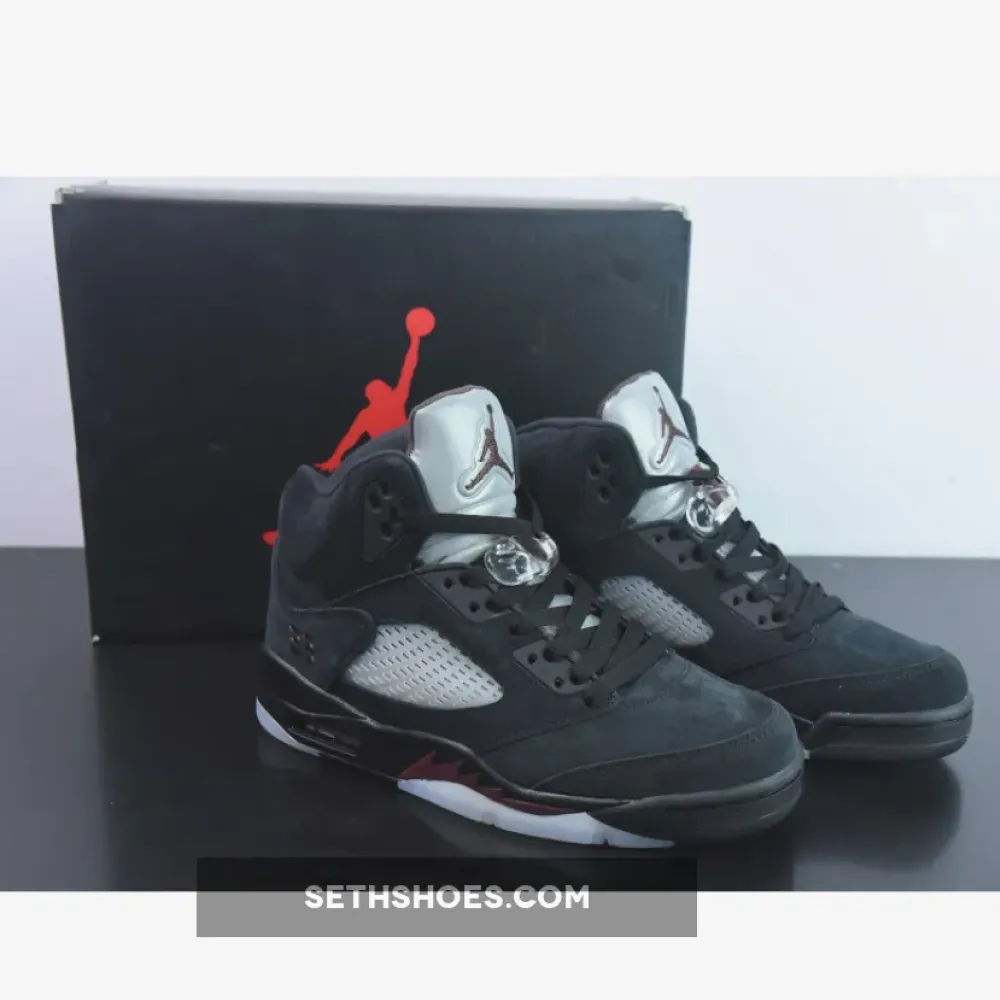 A Ma Maniére X Air Jordan 5 Black/Burgundy Crush-Pale Ivory FD1330-001