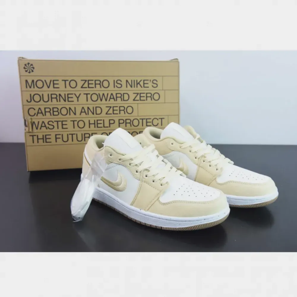 Air Jordan 1 Low SE Canvas Tan Sail  FN3722-701
