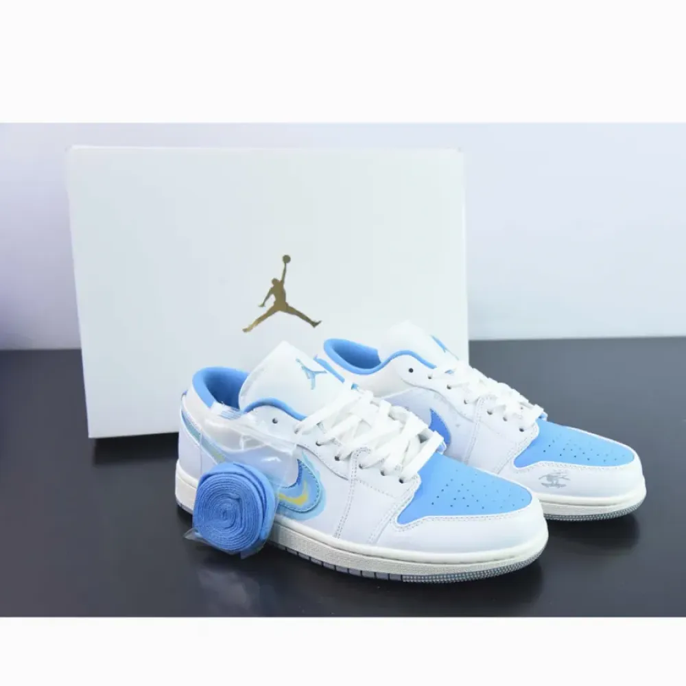 Air Jordan 1 Low “Born To Fly” Sail/University Blue FJ7219-441