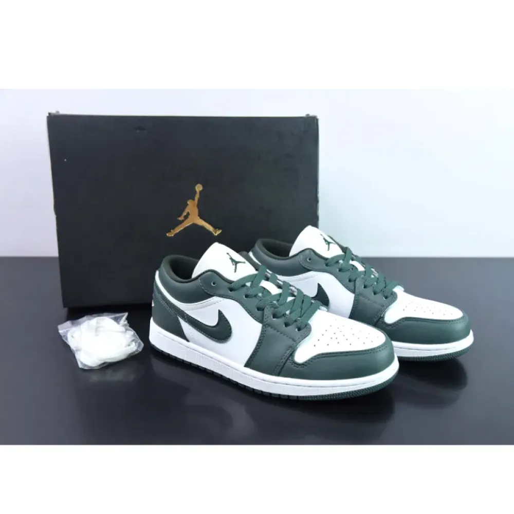 Air Jordan 1 Low White/Galactic Jade  DC0774-113