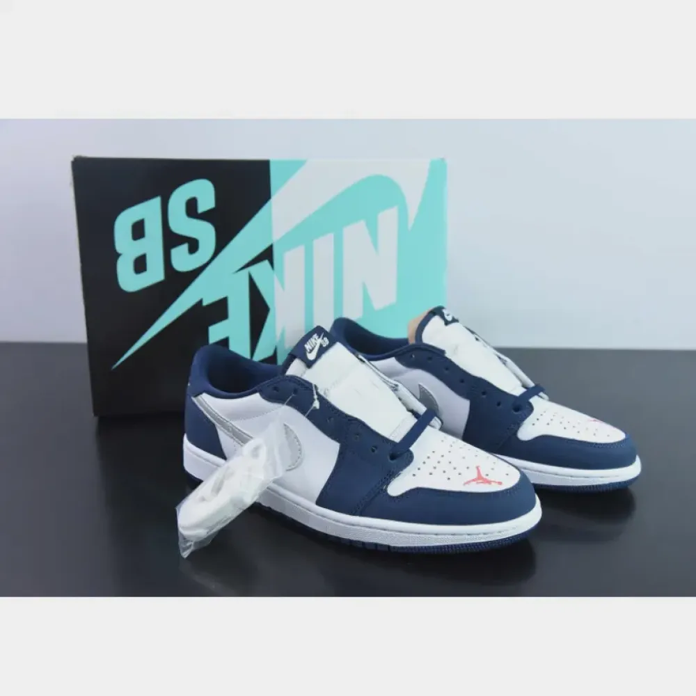 Nike SB Air Jordan 1 Low Midnight Navy/White  CJ7891-400