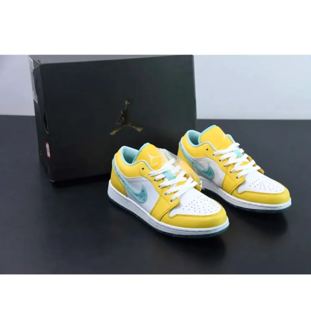 Air Jordan 1 Low Citron Pulse/Glacier Ice  DX4375-800