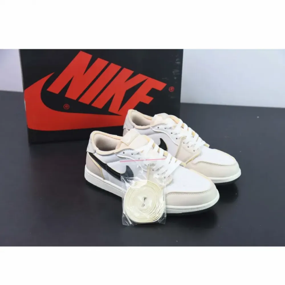 Air Jordan 1 Low OG EX White/Coconut Milk-Black  DV0982-100