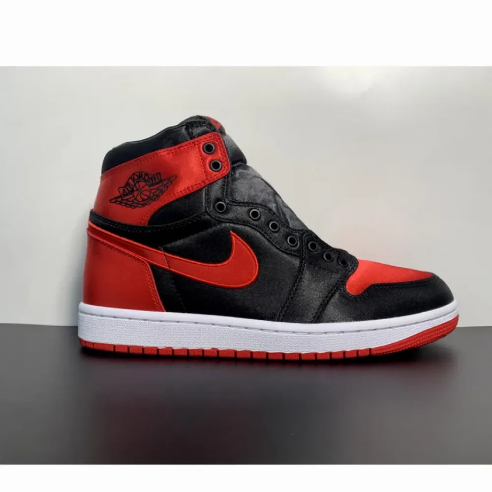Air Jordan 1 High OG “Satin Bred” Black/Red/White  FD4810-061