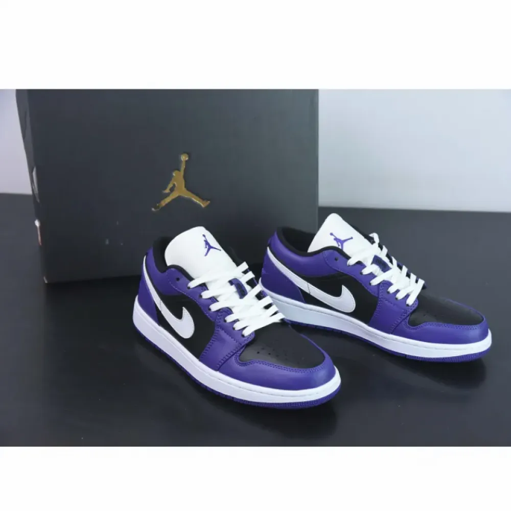 Air Jordan 1 Low Court Purple Black  553558-501