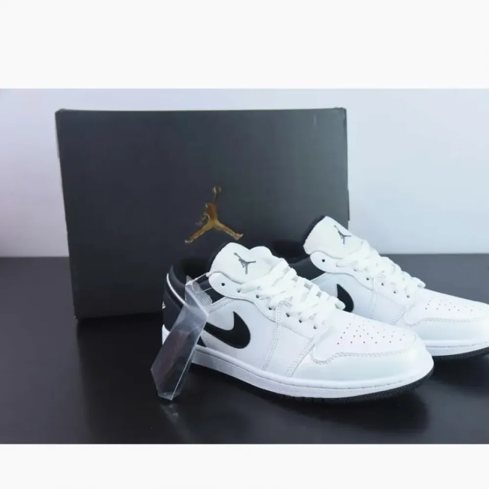 Air Jordan 1 Low White Black  553560-132