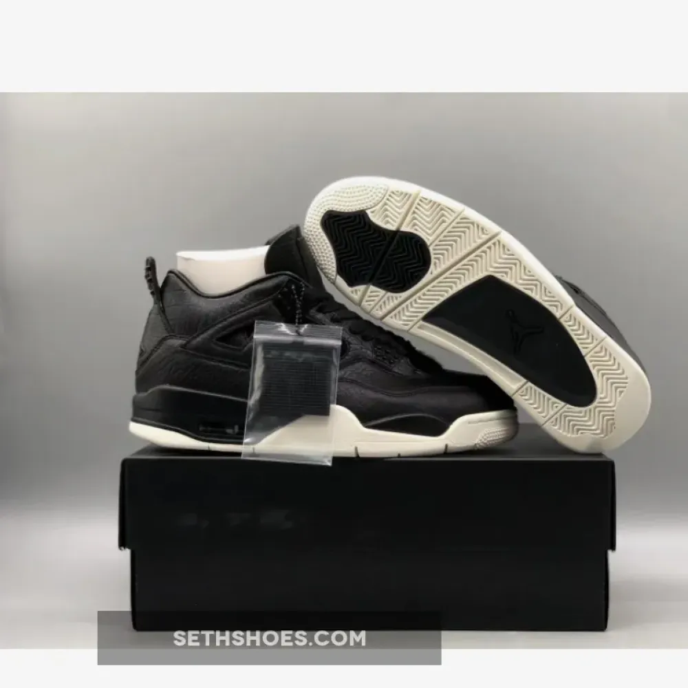 Air Jordan 4 Retro PRM Pony Hair Black 819139-010