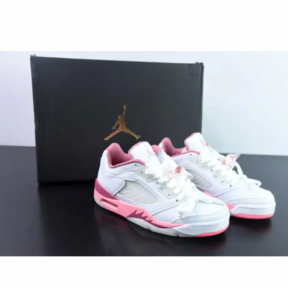 Air Jordan 5 Low White/Coral Chalk-Desert Berry  DX4390-116