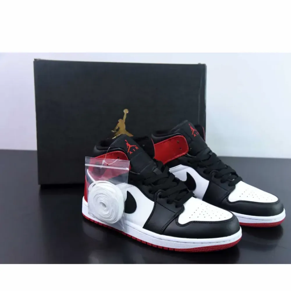 Air Jordan 1 Mid ‘Old Love’ White/Black-Varsity Red  307383-102