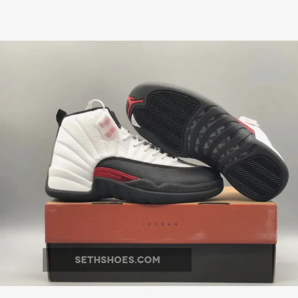 Air Jordan 12 Red Taxi White/Gym Red/Black  CT8013-162