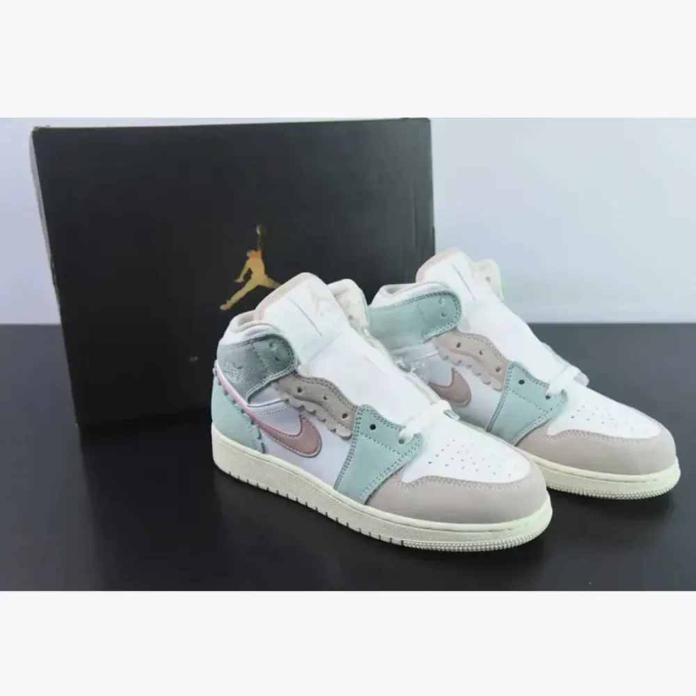 Air Jordan 1 Mid SE GS “Pink Oxford”  DZ5361-100