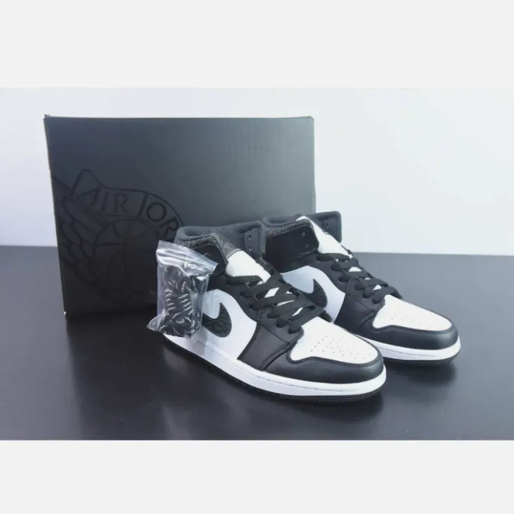 Air Jordan 1 Mid SE “Panda Elephant” Black White FB9911-001