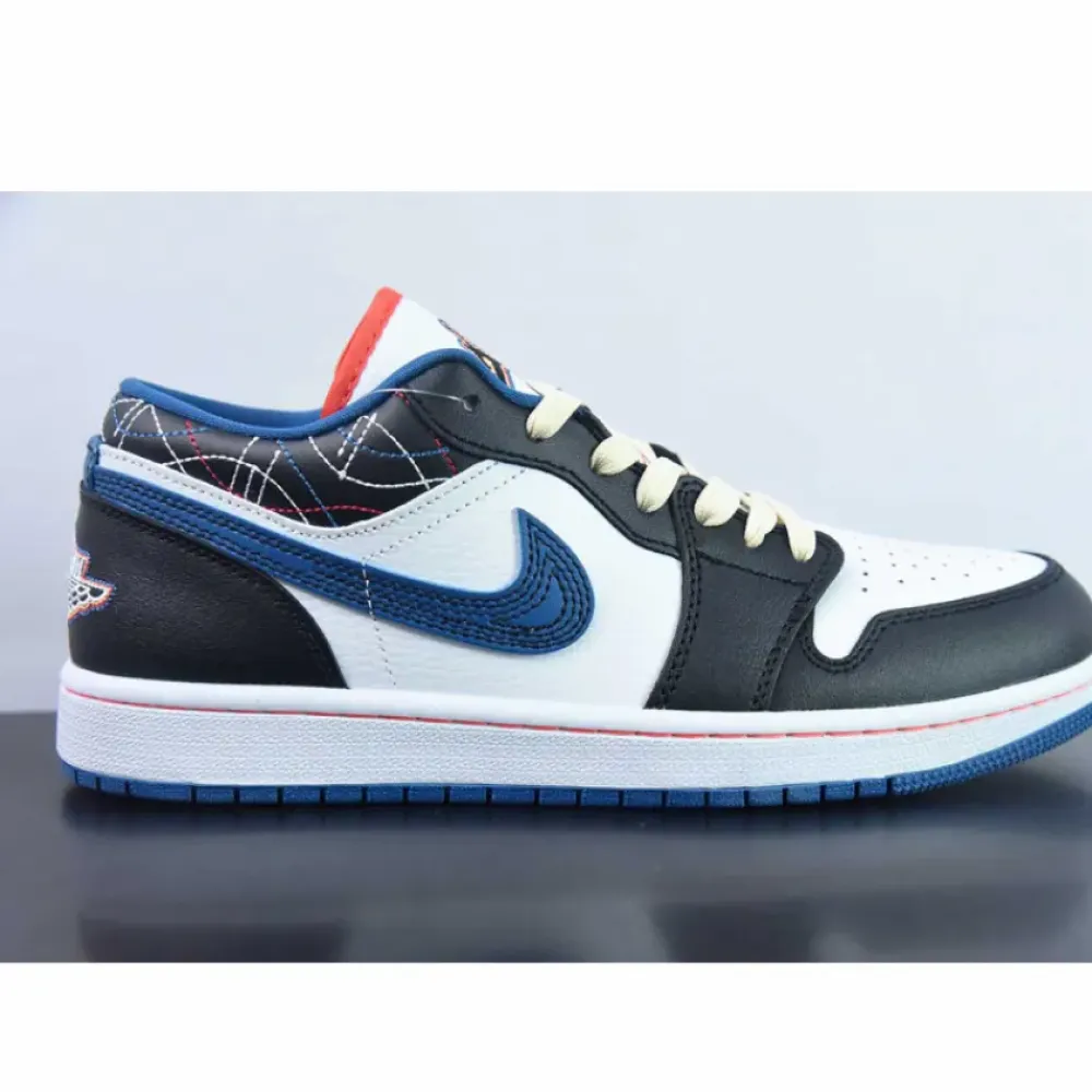 Air Jordan 1 Low ‘White Industrial Blue Siren Red’ FV3622-141