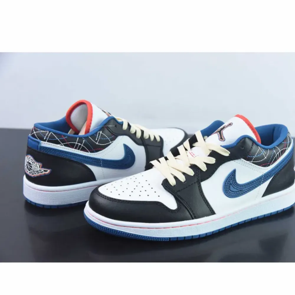 Air Jordan 1 Low ‘White Industrial Blue Siren Red’ FV3622-141