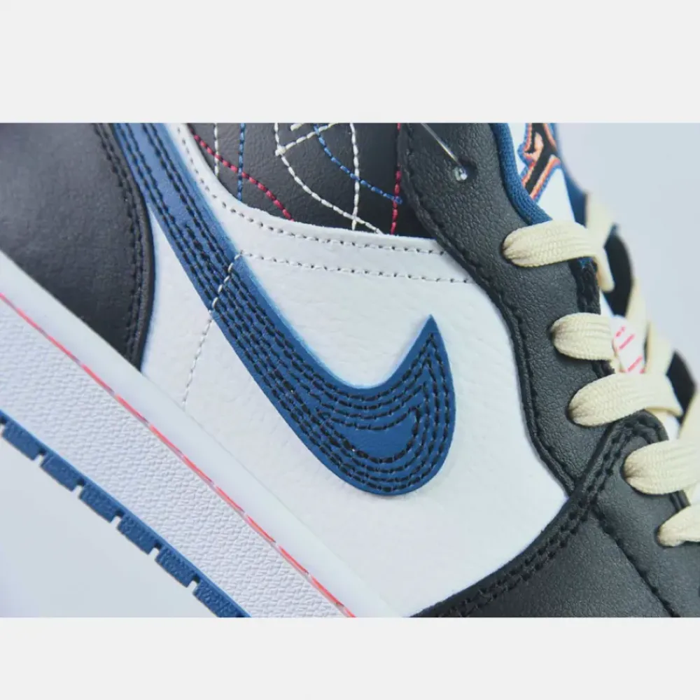 Air Jordan 1 Low ‘White Industrial Blue Siren Red’ FV3622-141