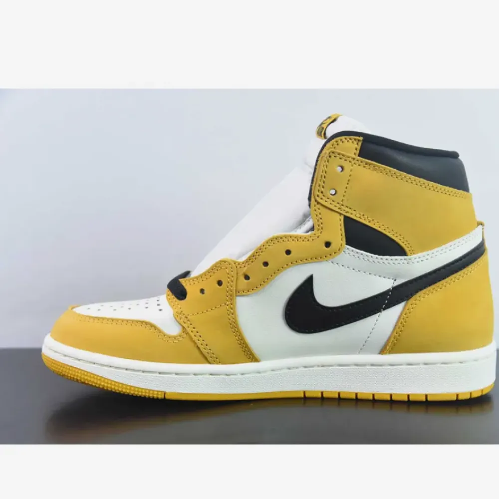 Air Jordan 1 High OG Yellow Ochre/Black-Sail  DZ5485-701