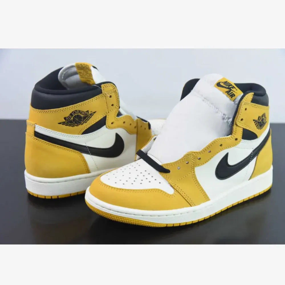 Air Jordan 1 High OG Yellow Ochre/Black-Sail  DZ5485-701