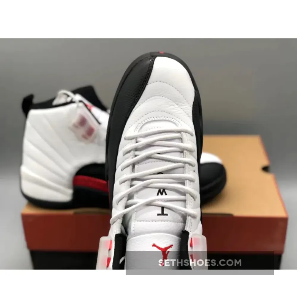 Air Jordan 12 Red Taxi White/Gym Red/Black  CT8013-162