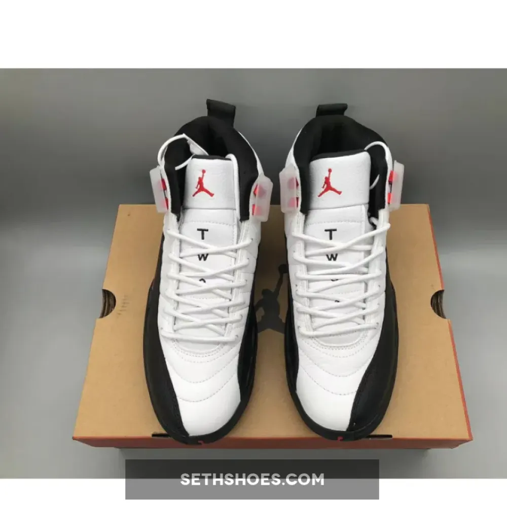 Air Jordan 12 Red Taxi White/Gym Red/Black  CT8013-162