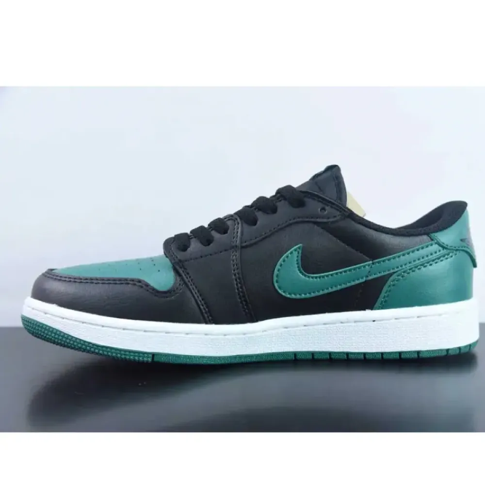 Air Jordan 1 Low OG Black Gorge Green Sail  CZ0775-036