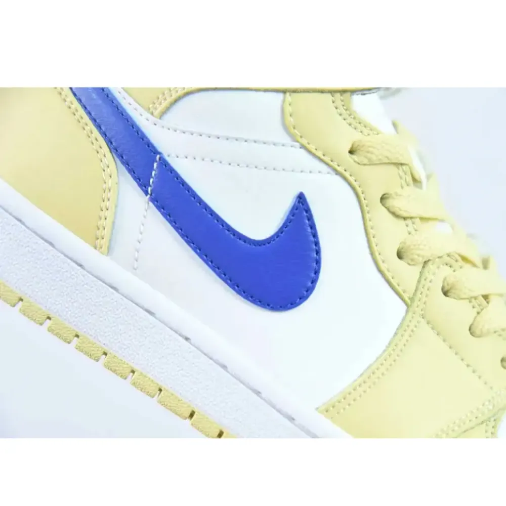 Air Jordan 1 Mid Lemon Wash/White/Lapis  BQ6472-701