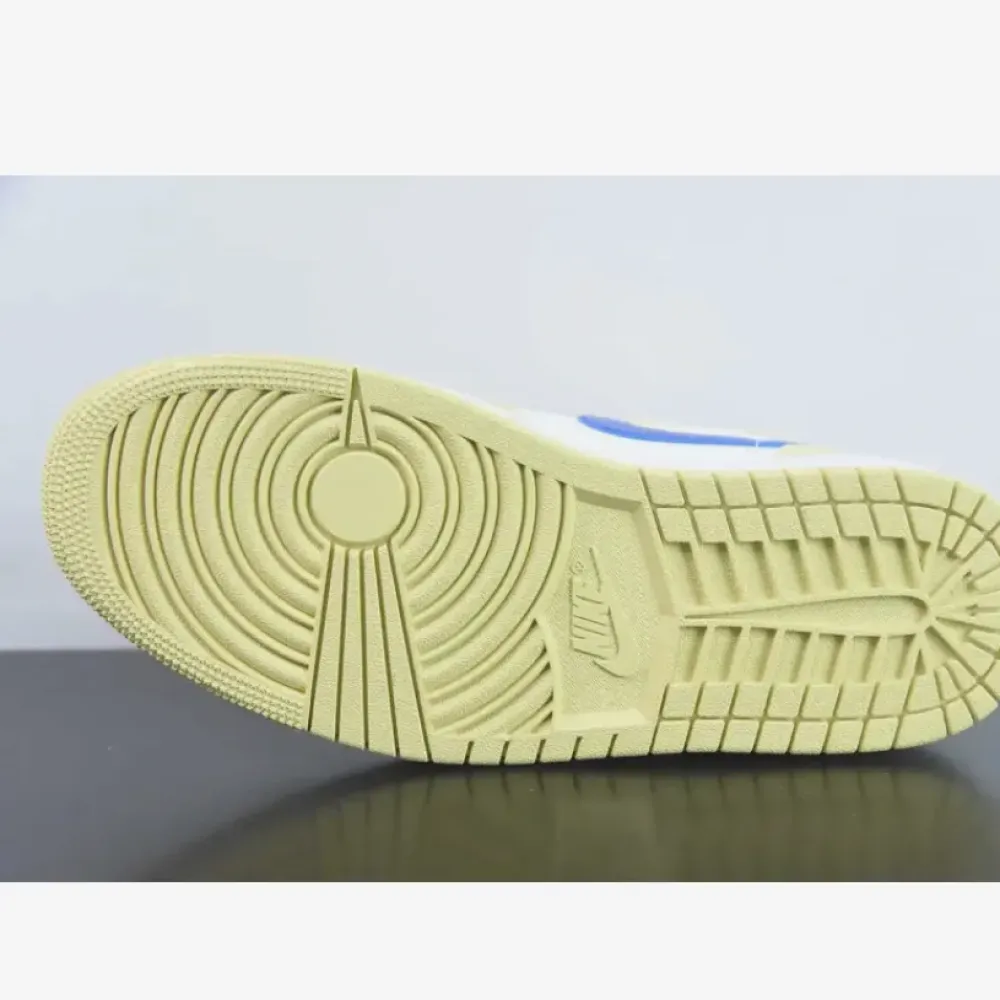Air Jordan 1 Mid Lemon Wash/White/Lapis  BQ6472-701