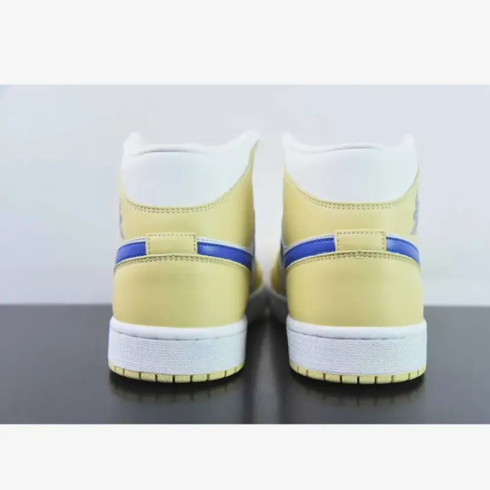 Air Jordan 1 Mid Lemon Wash/White/Lapis  BQ6472-701