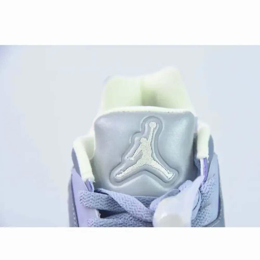 Air Jordan 5 Low Indigo Haze/Fire Red-Metallic Silver-Grey  FJ4563-500