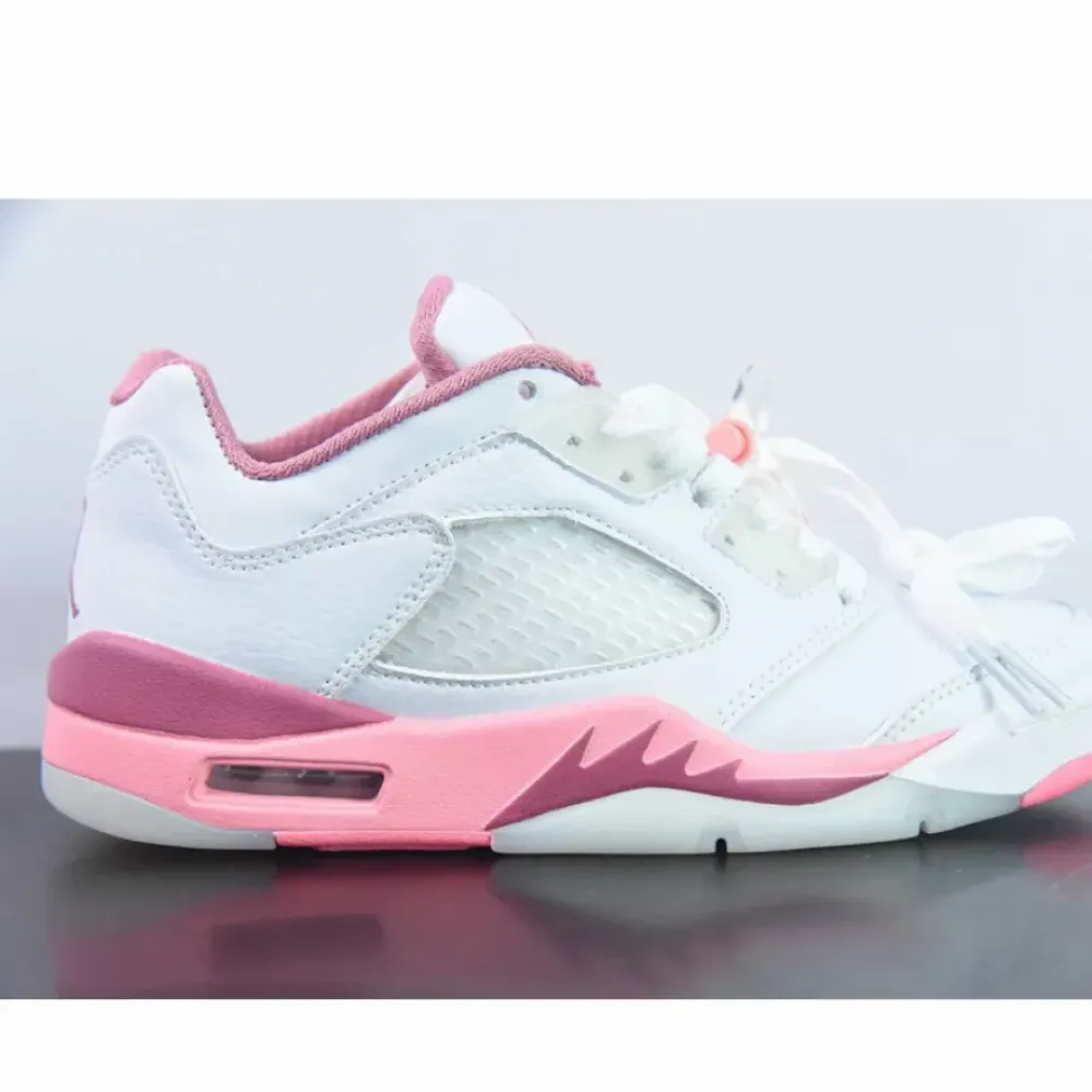 Air Jordan 5 Low White/Coral Chalk-Desert Berry  DX4390-116
