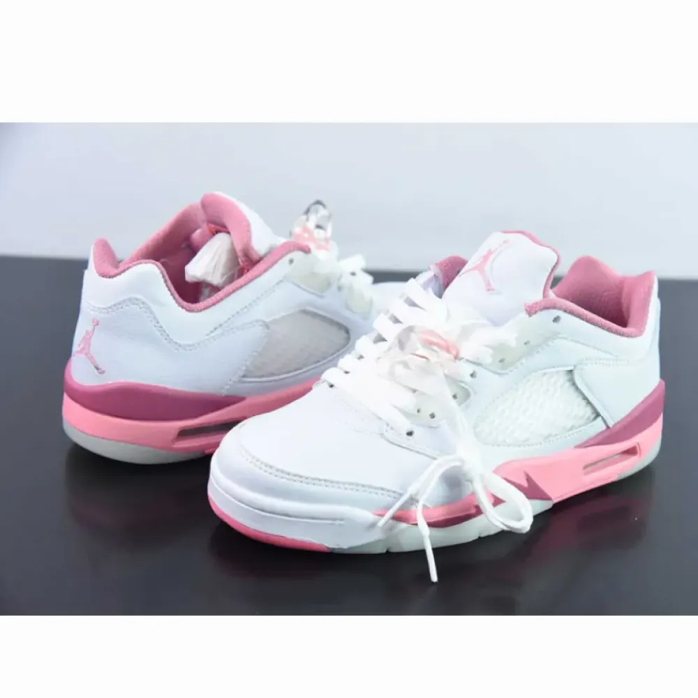 Air Jordan 5 Low White/Coral Chalk-Desert Berry  DX4390-116