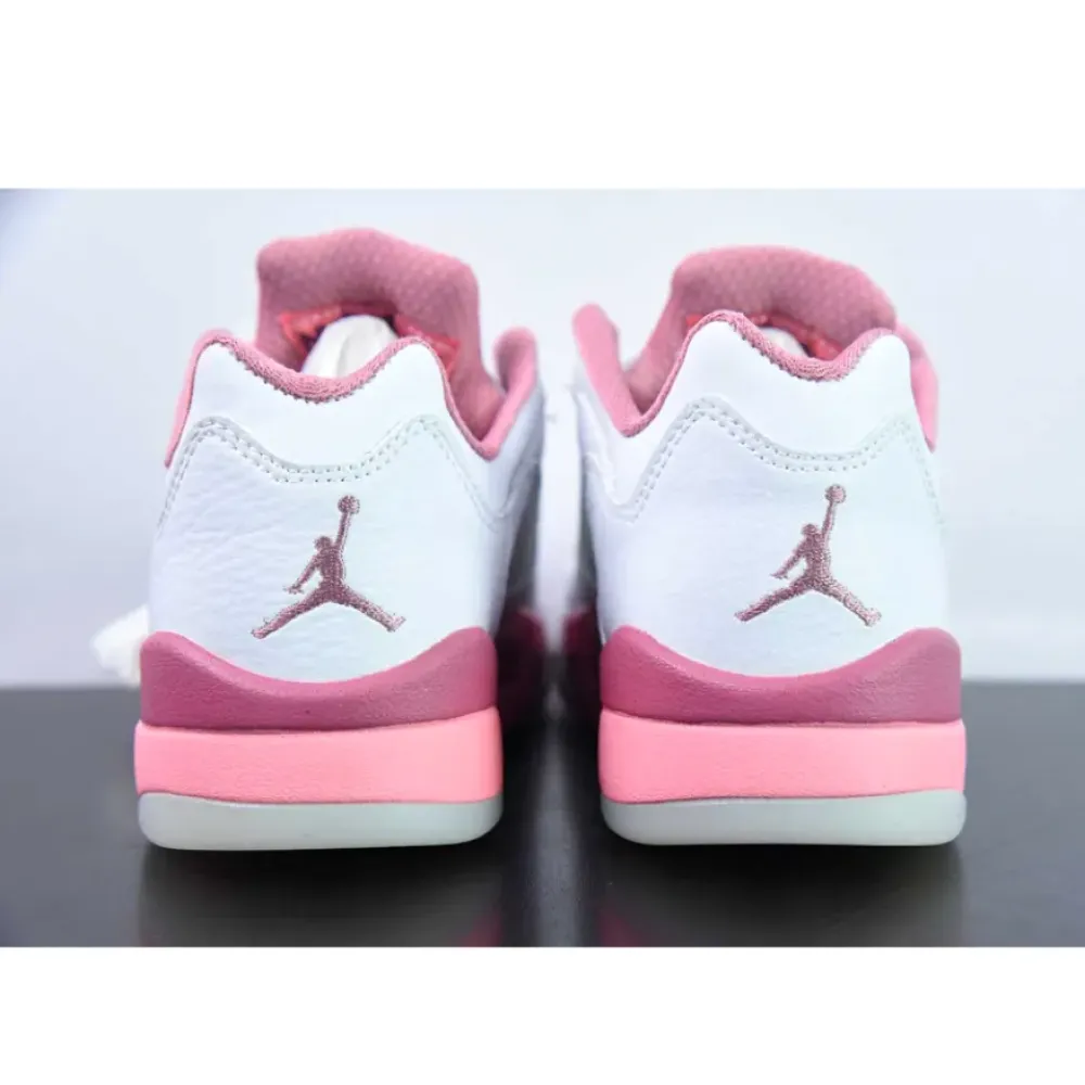 Air Jordan 5 Low White/Coral Chalk-Desert Berry  DX4390-116