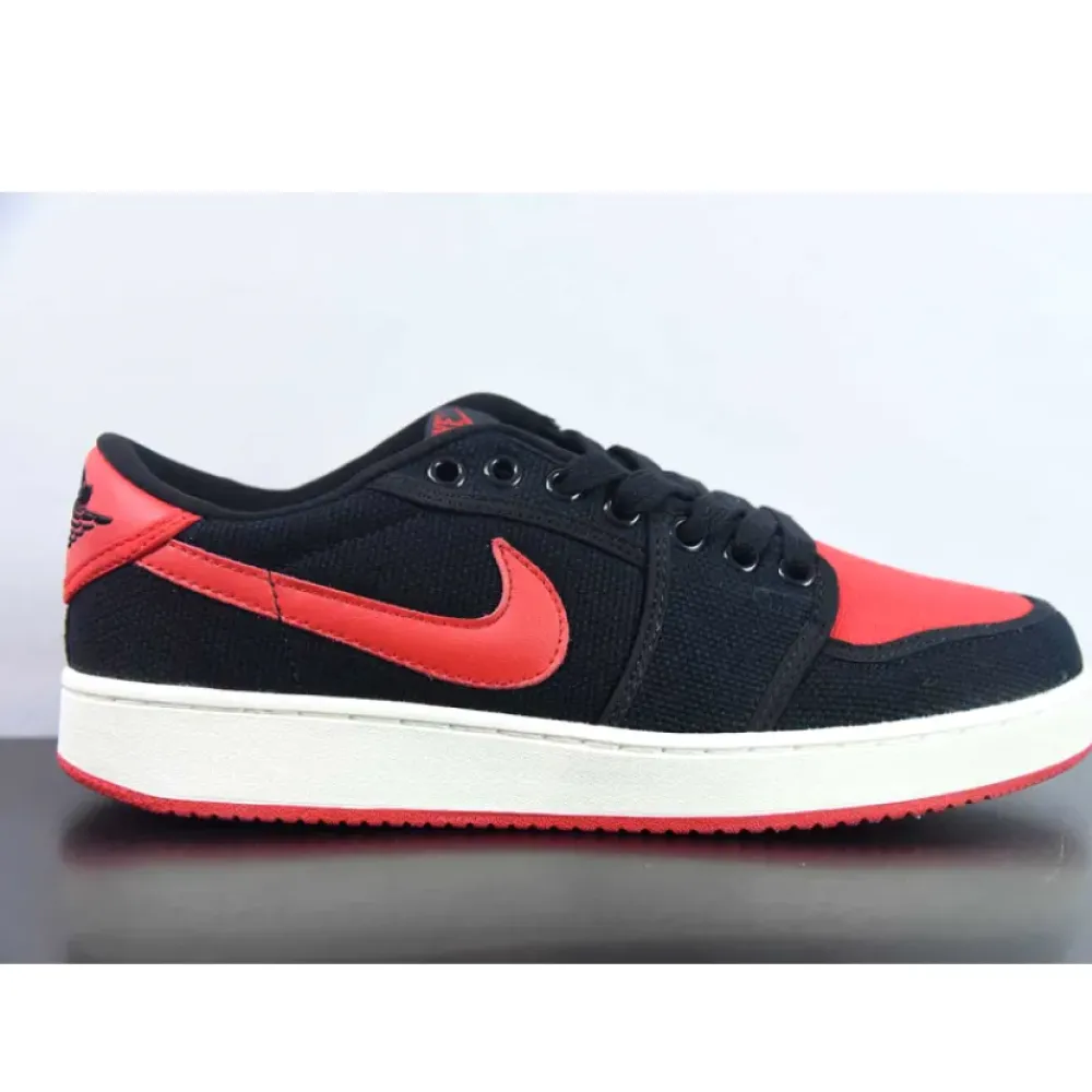 Air Jordan 1 KO Low Bred Black/Varsity Red-White  DX4981-006