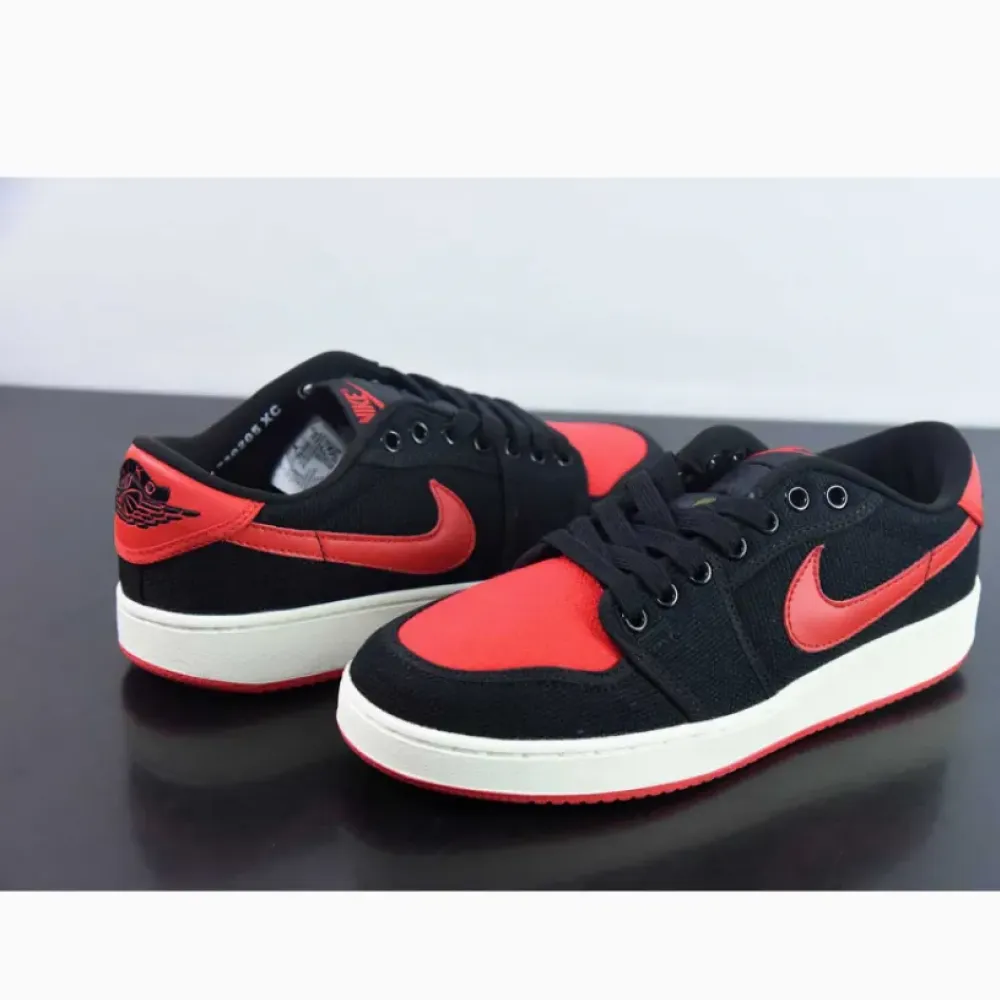 Air Jordan 1 KO Low Bred Black/Varsity Red-White  DX4981-006