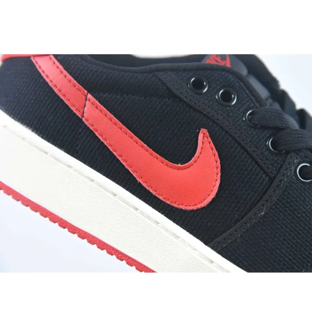Air Jordan 1 KO Low Bred Black/Varsity Red-White  DX4981-006