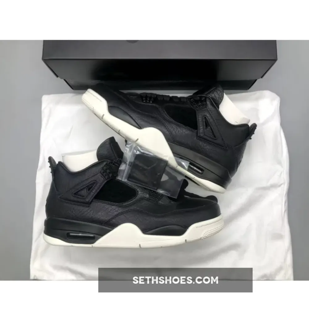 Air Jordan 4 Retro PRM Pony Hair Black 819139-010