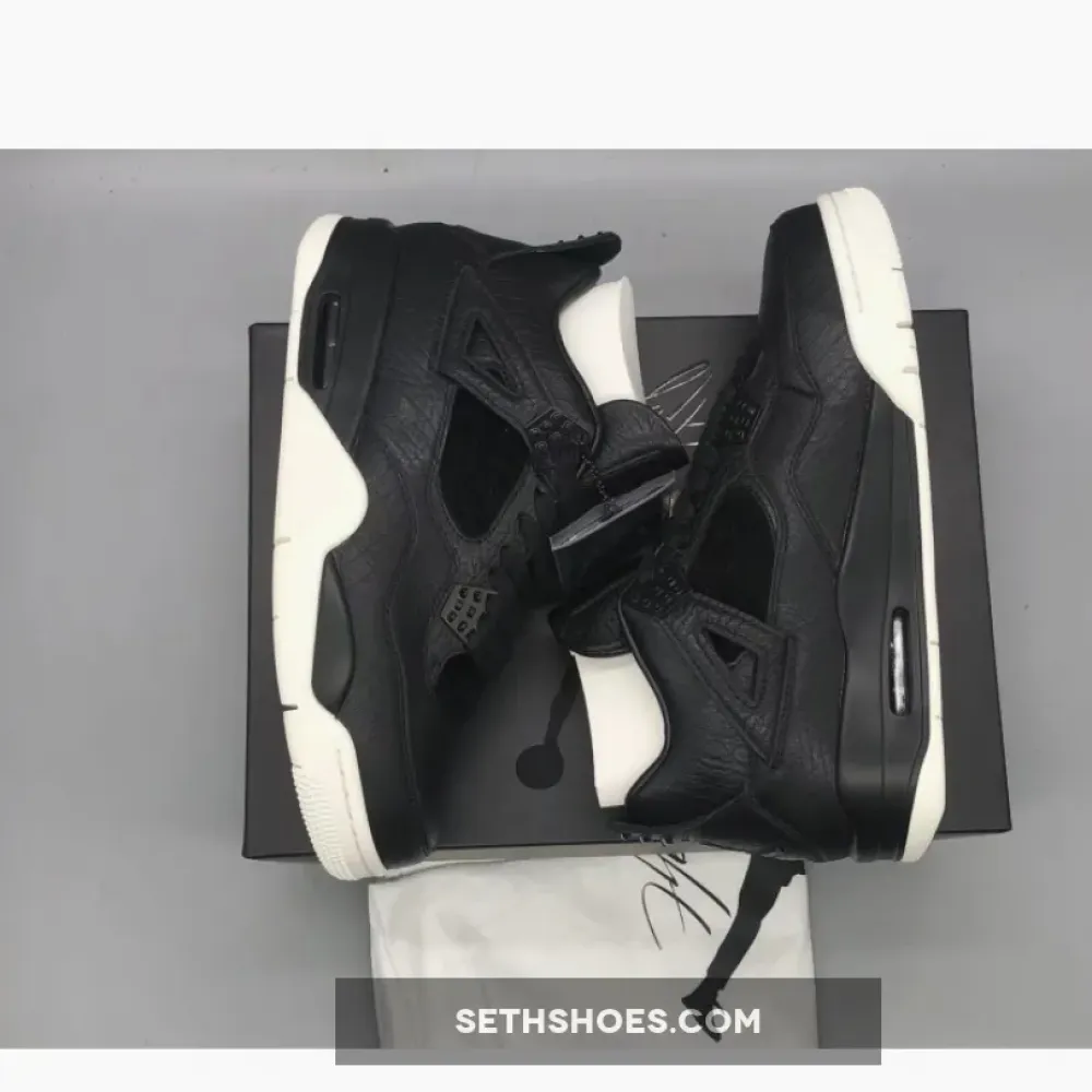 Air Jordan 4 Retro PRM Pony Hair Black 819139-010