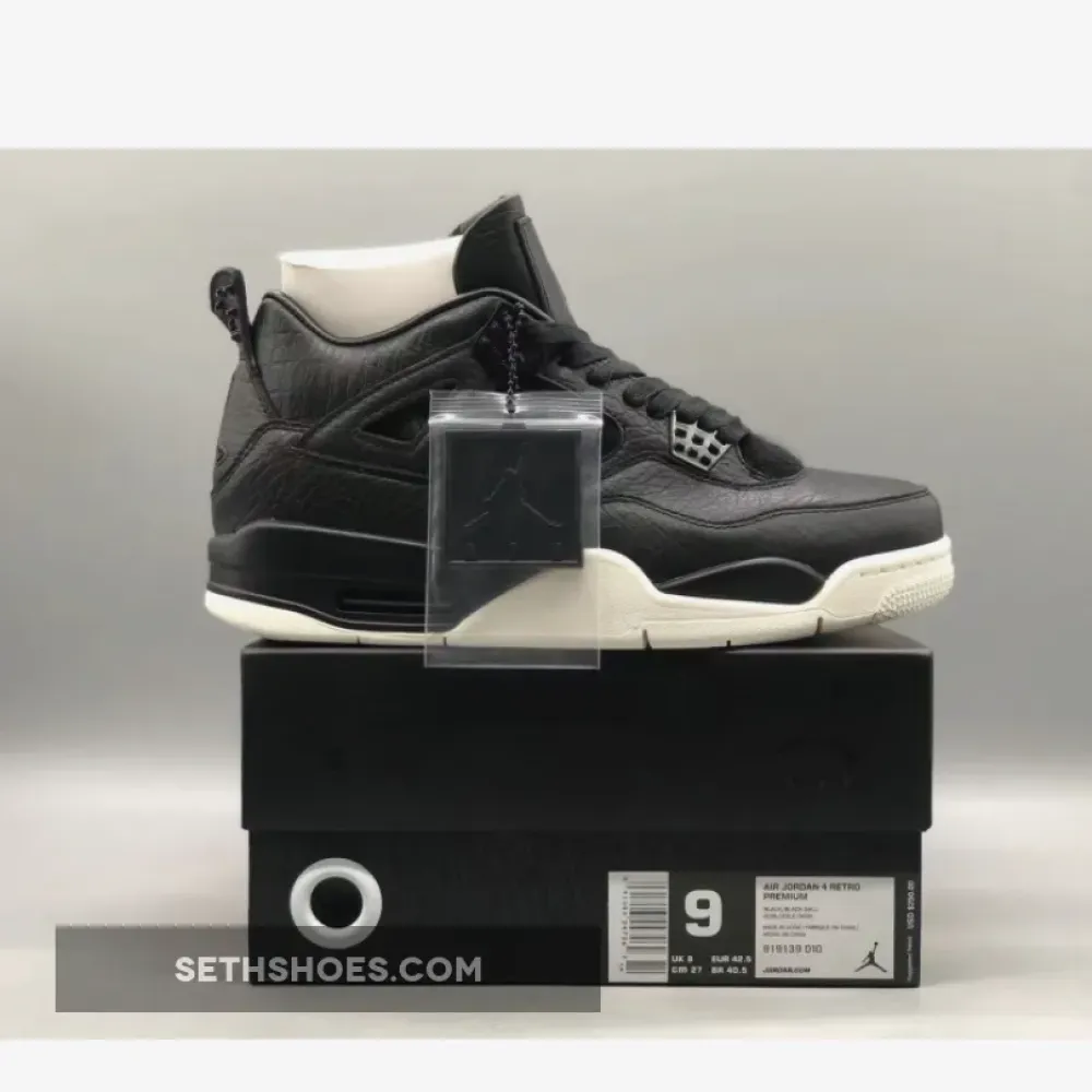 Air Jordan 4 Retro PRM Pony Hair Black 819139-010