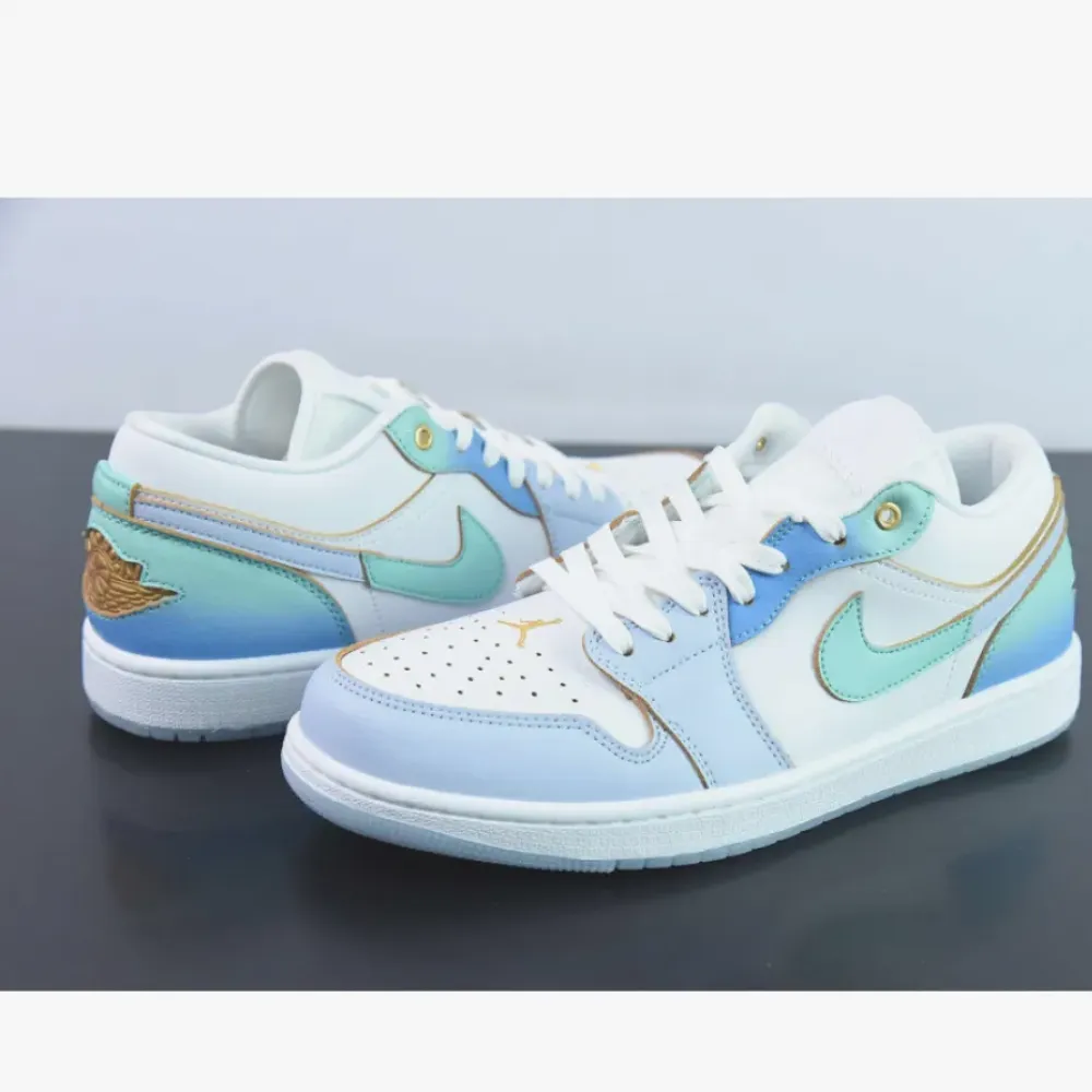 Air Jordan 1 Low SE White Emerald Rise  FN8899-131