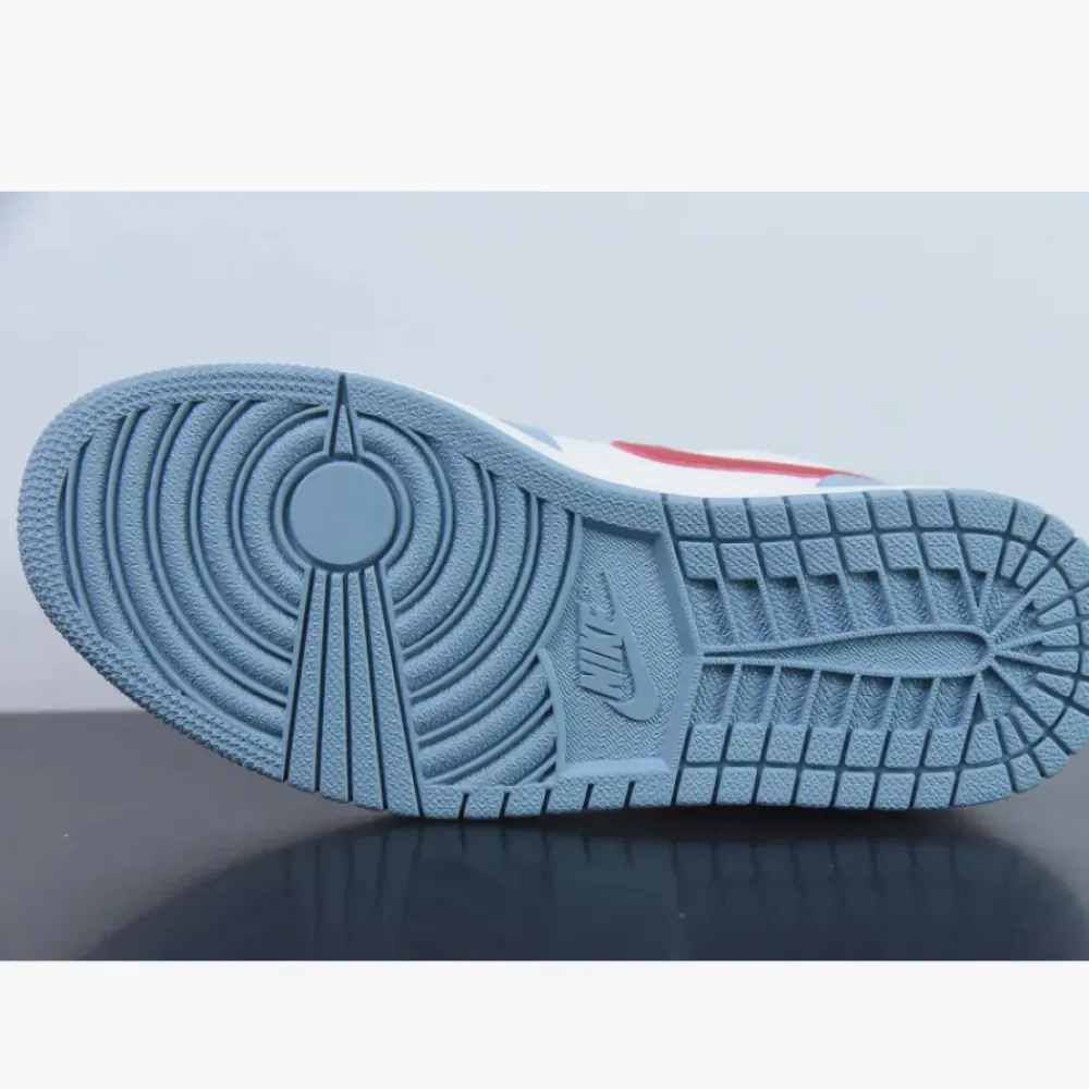 Air Jordan 1 Low Blue Grey Dune Red  DC0774-164